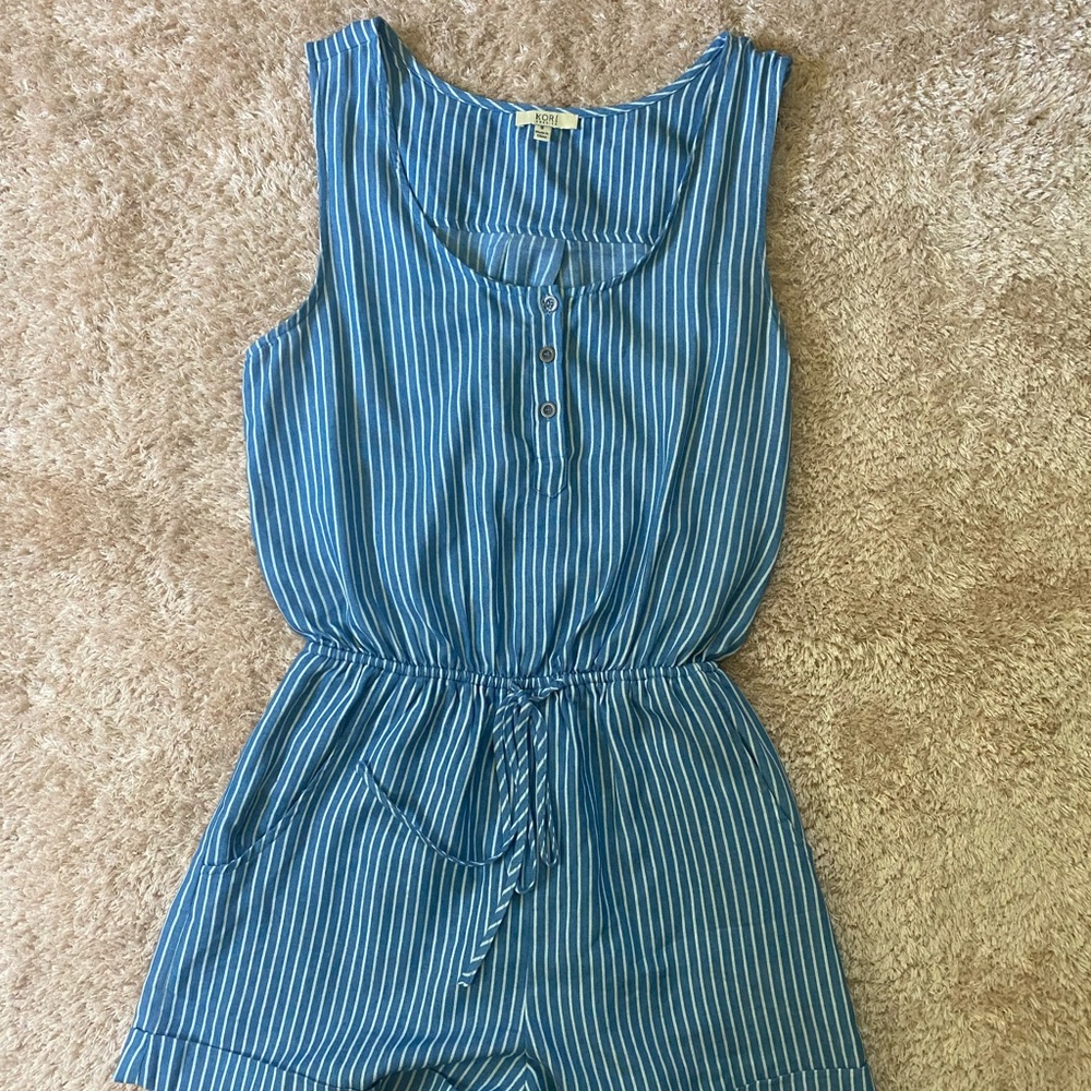 Striped romper